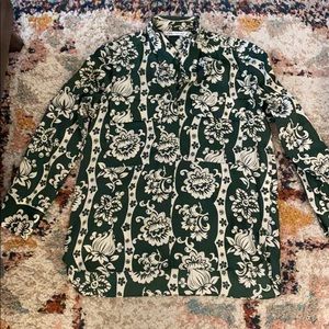 Zara print blouse